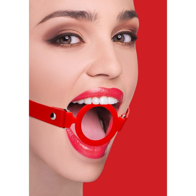 Bavaglio ad Anello Silicone Ring Gag Rosso