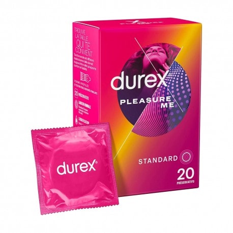 Préservatifs Durex Pleasure Me Boîte de 20
