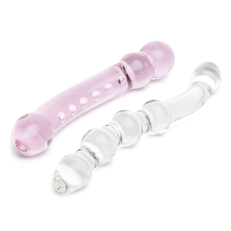 Kit 2 Dildo in Vetro Double Pleasure Set