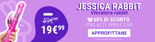 60% de réduction sur le vibromasseur Jessica Rabbit jusqu'au 21 avril
